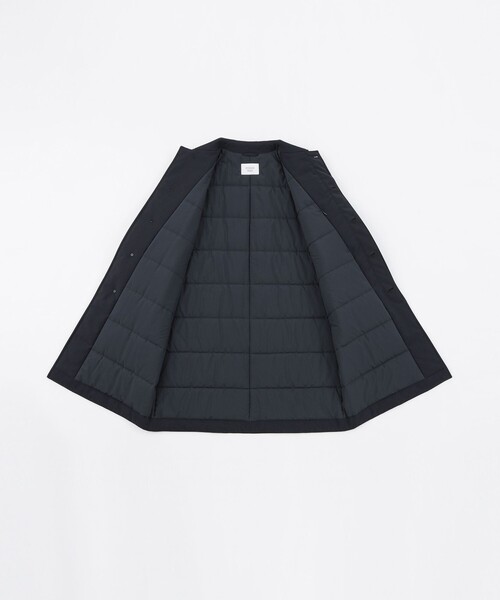 MACKINTOSH PHILOSOPHY（ﾏｯｷﾝﾄｯｼｭ ﾌｨﾛｿﾌｨｰ）の「トロッター LOXLEY(ロクスリー) ウーリーツイル（ステンカラーコート・メンズ・ブラック/ダークネイビー・38/40）」の10枚目の写真