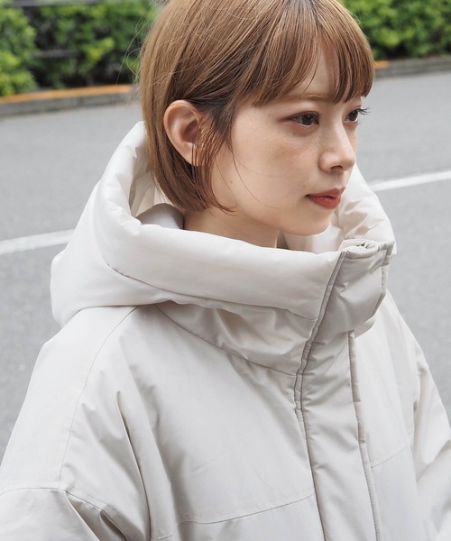 tiptop（ティップトップ）の「【ZOZO限定アイテム】中綿モンスターフードブルゾン（ブルゾン・レディース・ブラック/アイボリー・FREE）」の19枚目の写真