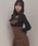M DOLLY�i�G���h���[�j�́u*M DOLLY original* check angelica long dress/�`�F�b�N�A���W�F���J�����O�h���X�i�����s�[�X�j�v�b�u���E��