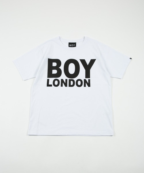 BOY LONDON(ボーイロンドン)の「【BOY LONDON】BOY LONDON LOGO TEE(Tシャツ/カットソー・メンズ・ホワイト×ブラック・LARGE)」の1枚目の写真