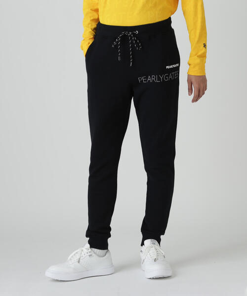 セール】【PEARLY GATES】ジグザグ裏毛ジャガードジョガーパンツ