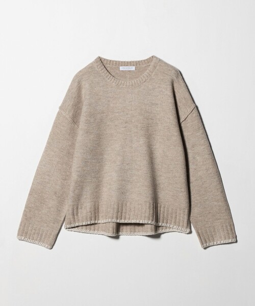 A DAY IN THE LIFE UNITED ARROWS(アデイインザライフユナイテッドアローズ)の「ブランケットステッチ クルーネックニット <A DAY IN THE LIFE>(ニット/セーター・レディース・グレー系/ナチュラル/ネイビー/ピンク・FREE)」の2枚目の写真