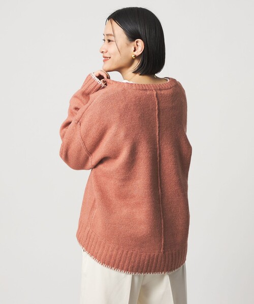 A DAY IN THE LIFE UNITED ARROWS(アデイインザライフユナイテッドアローズ)の「ブランケットステッチ クルーネックニット <A DAY IN THE LIFE>(ニット/セーター・レディース・グレー系/ナチュラル/ネイビー/ピンク・FREE)」の20枚目の写真
