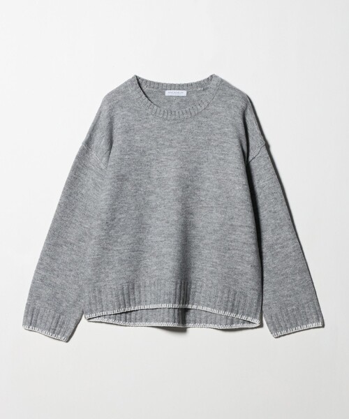 A DAY IN THE LIFE UNITED ARROWS(アデイインザライフユナイテッドアローズ)の「ブランケットステッチ クルーネックニット <A DAY IN THE LIFE>(ニット/セーター・レディース・グレー系/ナチュラル/ネイビー/ピンク・FREE)」の8枚目の写真