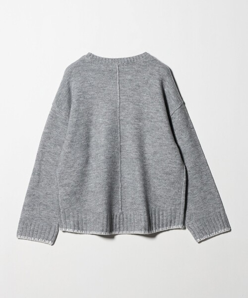 A DAY IN THE LIFE UNITED ARROWS(アデイインザライフユナイテッドアローズ)の「ブランケットステッチ クルーネックニット <A DAY IN THE LIFE>(ニット/セーター・レディース・グレー系/ナチュラル/ネイビー/ピンク・FREE)」の9枚目の写真