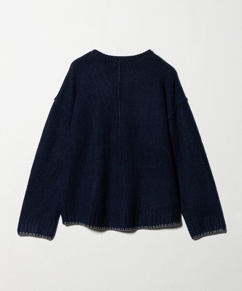 A DAY IN THE LIFE UNITED ARROWS(アデイインザライフユナイテッドアローズ)の「ブランケットステッチ クルーネックニット <A DAY IN THE LIFE>(ニット/セーター・レディース・グレー系/ナチュラル/ネイビー/ピンク・FREE)」の15枚目の写真