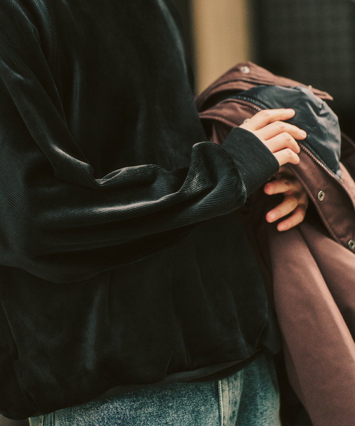 セール】コーディロイ カラーライニング クルー（スウェット）｜417