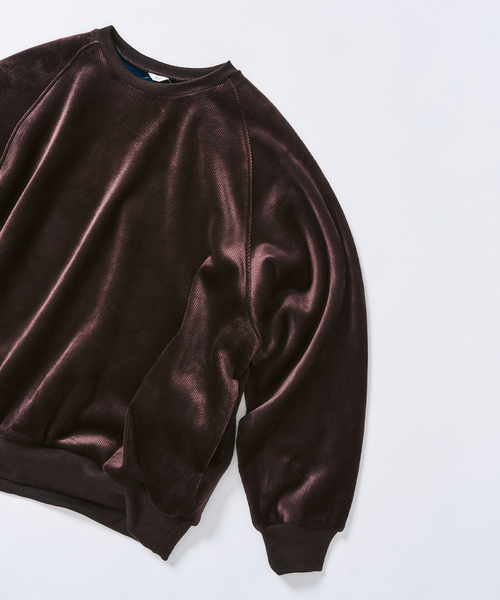 セール】コーディロイ カラーライニング クルー（スウェット）｜417