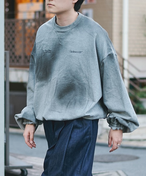 SHINYAKOZUKA（シンヤコヅカ）の「【SHINYAKOZUKA/シンヤコズカ】別注ORDINARY HOME HIS CREW (ISSUE#7)（スウェット・メンズ・ホワイト/ブラック・S/M）」の2枚目の写真