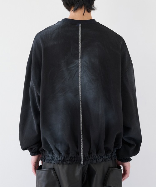 SHINYAKOZUKA（シンヤコヅカ）の「【SHINYAKOZUKA/シンヤコズカ】別注ORDINARY HOME HIS CREW (ISSUE#7)（スウェット・メンズ・ホワイト/ブラック・S/M）」の13枚目の写真