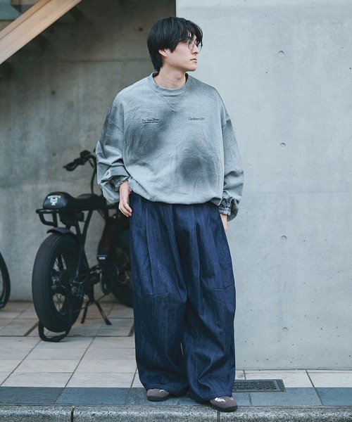 SHINYAKOZUKA（シンヤコヅカ）の「【SHINYAKOZUKA/シンヤコズカ】別注ORDINARY HOME HIS CREW (ISSUE#7)（スウェット・メンズ・ホワイト/ブラック・S/M）」の17枚目の写真