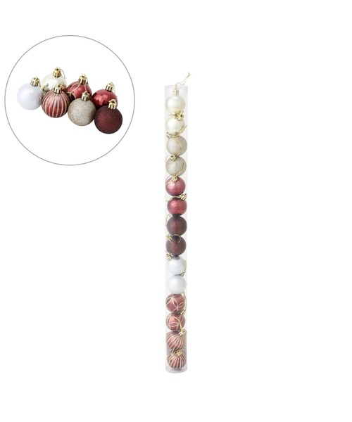 セール】セットオーナメント 4cm 14個 ブラウン（インテリア雑貨