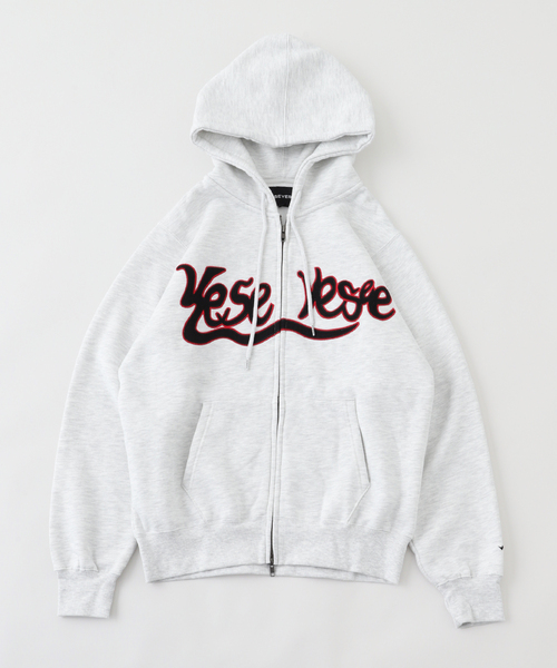 YESEYESEE(イエスアイシー)の「YESEYESEE / イエスアイシー Y.E.S SNAIL LOGO ZIP-UP HOODIE(パーカー・メンズ・ボルドー/ネイビー/チャコールグレー/グレー・SMALL/MEDIUM/X-SMALL)」の1枚目の写真