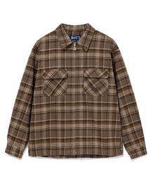BoTT / ボット Zip-Up Flannel Shirt
