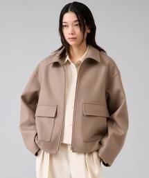 Liesse（リエス）の「ショート丈ウールブルゾン（ブルゾン）」