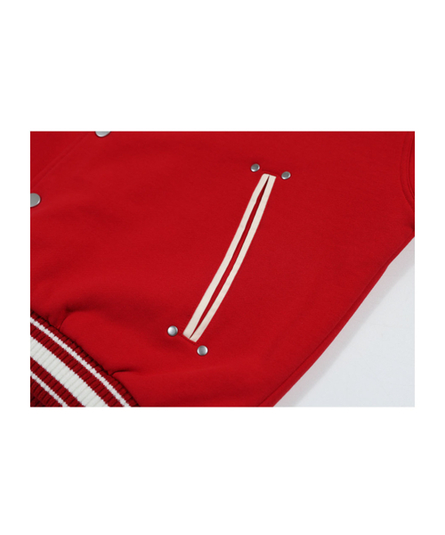 GUBIN(グビン)の「ラインスタッドベースボールジャケット - レッド(スタジャン・レディース・その他・LARGE/MEDIUM)」の7枚目の写真
