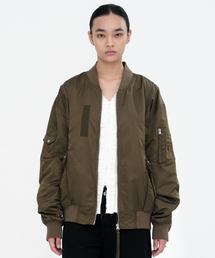 MILLO WOMEN（ミロウーマン）の「ブレンディッドフライトジャケット [カーキ]（MA-1）」