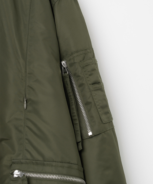 MILLO WOMEN（ミロウーマン）の「ブレンディッドフライトジャケット [カーキ]（ブルゾン・レディース・その他・SMALL/MEDIUM）」の5枚目の写真