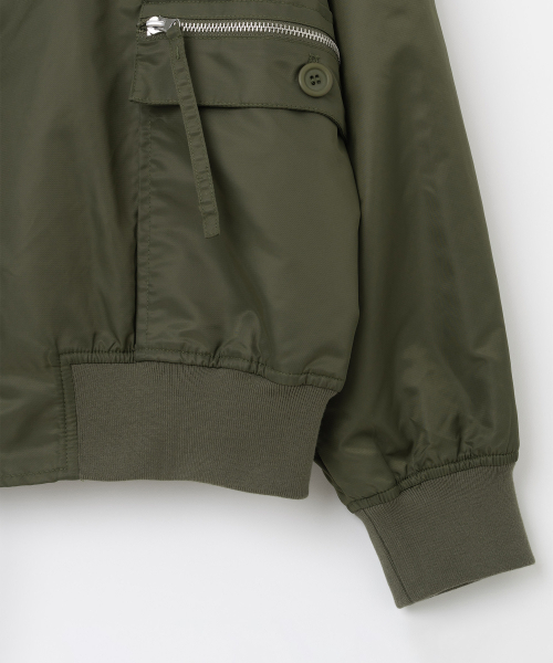 MILLO WOMEN（ミロウーマン）の「ブレンディッドフライトジャケット [カーキ]（ブルゾン・レディース・その他・SMALL/MEDIUM）」の6枚目の写真