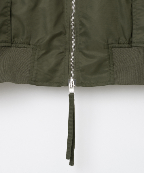 MILLO WOMEN（ミロウーマン）の「ブレンディッドフライトジャケット [カーキ]（ブルゾン・レディース・その他・SMALL/MEDIUM）」の7枚目の写真