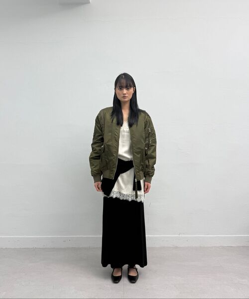 MILLO WOMEN（ミロウーマン）の「ブレンディッドフライトジャケット [カーキ]（ブルゾン・レディース・その他・SMALL/MEDIUM）」の11枚目の写真