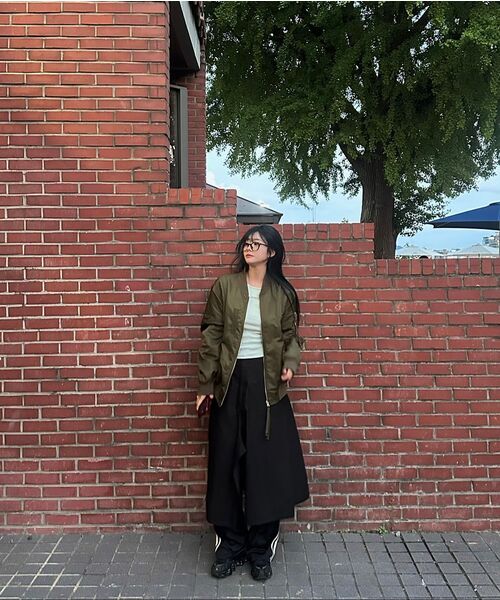 MILLO WOMEN（ミロウーマン）の「ブレンディッドフライトジャケット [カーキ]（ブルゾン・レディース・その他・SMALL/MEDIUM）」の12枚目の写真