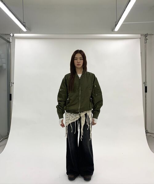 MILLO WOMEN（ミロウーマン）の「ブレンディッドフライトジャケット [カーキ]（ブルゾン・レディース・その他・SMALL/MEDIUM）」の13枚目の写真