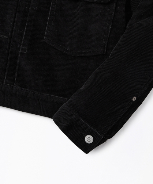 OUTSTANDING(アウトスタンディング)の「CORDUROY 2ND JACKET_BLACK(デニムジャケット・メンズ・その他・SMALL/MEDIUM/LARGE)」の3枚目の写真