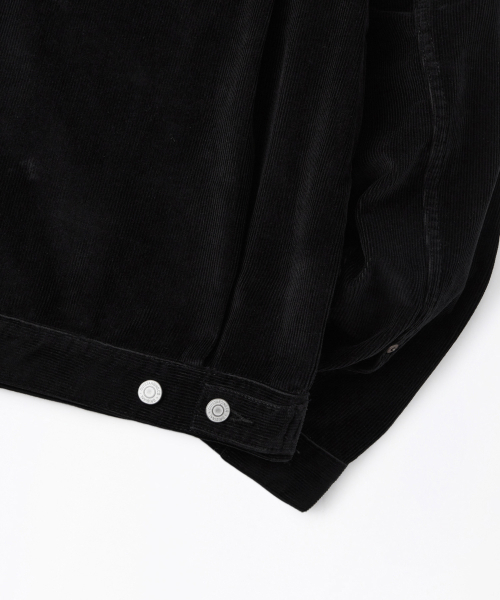 OUTSTANDING(アウトスタンディング)の「CORDUROY 2ND JACKET_BLACK(デニムジャケット・メンズ・その他・SMALL/MEDIUM/LARGE)」の2枚目の写真