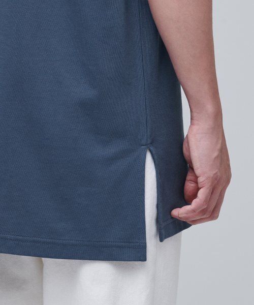 MUSINSA STANDARD（ムシンサスタンダード）の「レイヤードスリーブレストップ_ロング丈 [ミッドナイトブルー]（Tシャツ/カットソー・メンズ・その他・SMALL）」の8枚目の写真