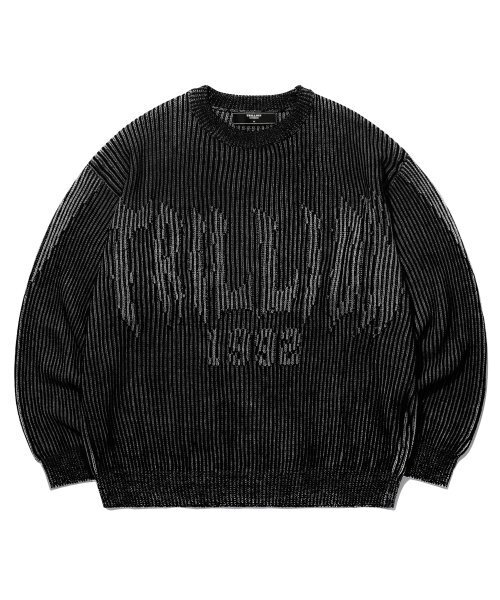 TRILLION(トリリオン)の「ウォッシャブルツートンクルーネックグラフィックニット(ブラック)(ニット/セーター・レディース・その他・MEDIUM/LARGE/X-LARGE)」の5枚目の写真