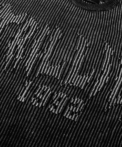 TRILLION(トリリオン)の「ウォッシャブルツートンクルーネックグラフィックニット(ブラック)(ニット/セーター・レディース・その他・MEDIUM/LARGE/X-LARGE)」の8枚目の写真