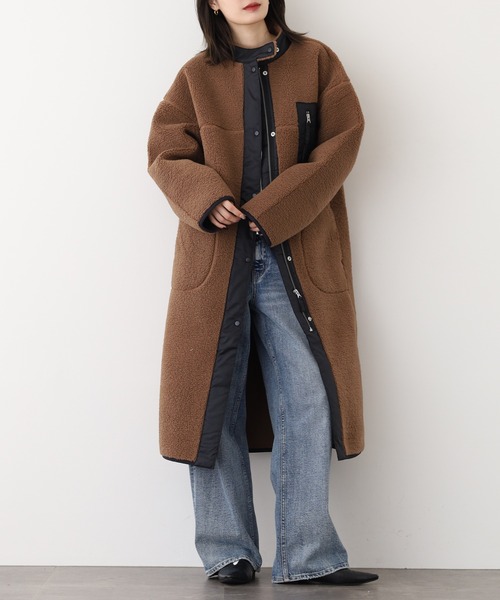 セール】ボンディングボア ロングコート（その他アウター）｜OMNES