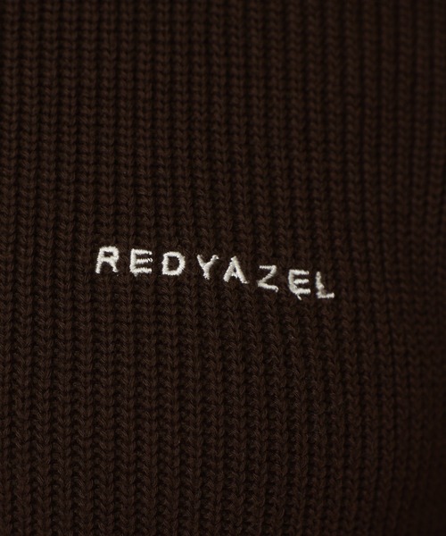 REDYAZEL(レディアゼル)の「バイカラーポロニットロングスリーブミニワンピース(ワンピース・レディース・オフホワイト/ボルドー/ブラウン/ラベンダー/ネイビー・FREE)」の12枚目の写真