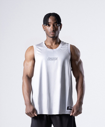 FREEDOM（フリーダム）の「コーティングメッシュバスケットボールジャージ（グレー）（Tシャツ/カットソー）」