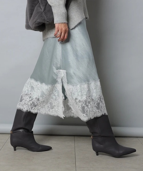 新品【CADUNEカデュネ】クロシェレーススカート XS相当 CADUNE（カデュネ）の「クロシェレーススカート（スカート）」 - WEAR