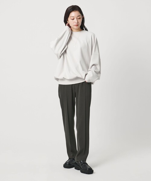 MARW UNITED ARROWS（マルゥ ユナイテッドアローズ）の「＜MARW UNITED ARROWS＞ツイル テーパードパンツ（スラックス・レディース・ブラック/ネイビー/ダークグレー・38/36/34）」の5枚目の写真