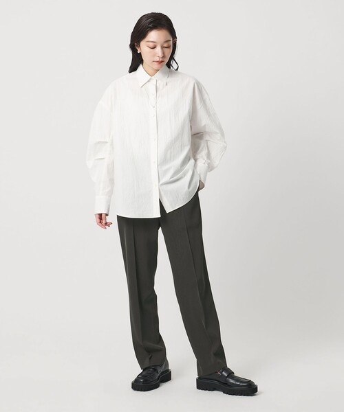 MARW UNITED ARROWS（マルゥ ユナイテッドアローズ）の「＜MARW UNITED ARROWS＞ツイル テーパードパンツ（スラックス・レディース・ブラック/ネイビー/ダークグレー・38/36/34）」の6枚目の写真
