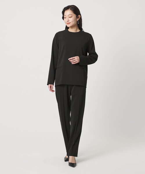 MARW UNITED ARROWS（マルゥ ユナイテッドアローズ）の「＜MARW UNITED ARROWS＞ツイル テーパードパンツ（スラックス・レディース・ブラック/ネイビー/ダークグレー・38/36/34）」の9枚目の写真