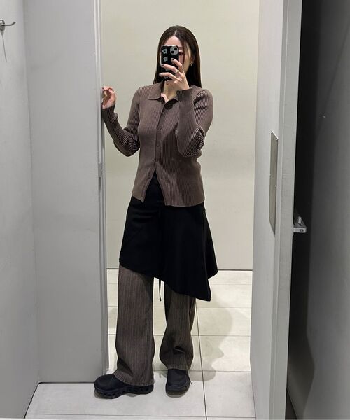 INSILENCE WOMEN(インサイレンスウーマン)の「サーフェススラブストレートデニム ダークグレー(デニムパンツ・レディース・その他・LARGE)」の10枚目の写真