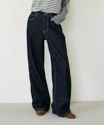 HEEARI（ヒアリー）の「サリークラシックワイドデニムパンツ_インディゴ（デニムパンツ）」