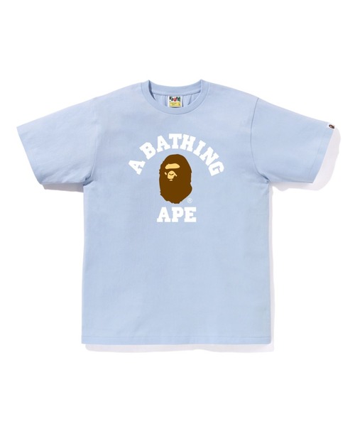 A BATHING APE(アベイシングエイプ)の「COLLEGE TEE(Tシャツ/カットソー・メンズ・グリーン/ホワイト/グレー/サックスブルー/ブラック/ピンク/ネイビー/イエロー・XXX-LARGE/XX-LARGE/SMALL/MEDIUM/X-LARGE/LARGE)」の6枚目の写真