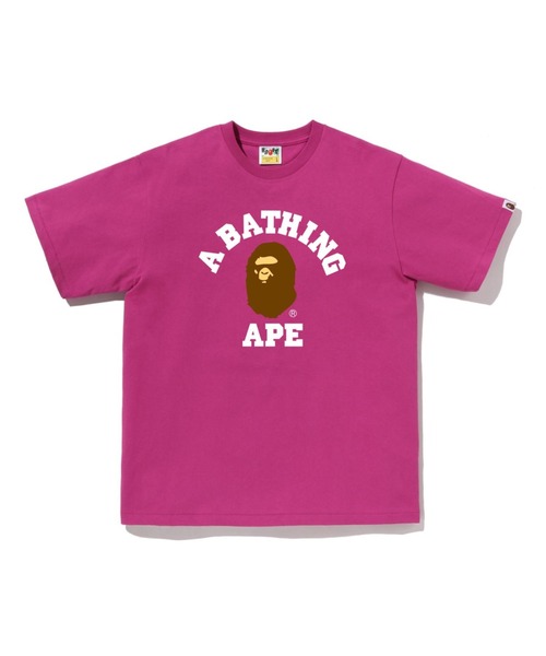 A BATHING APE(アベイシングエイプ)の「COLLEGE TEE(Tシャツ/カットソー・メンズ・グリーン/ホワイト/グレー/サックスブルー/ブラック/ピンク/ネイビー/イエロー・XXX-LARGE/XX-LARGE/SMALL/MEDIUM/X-LARGE/LARGE)」の8枚目の写真