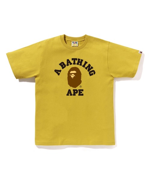 A BATHING APE(アベイシングエイプ)の「COLLEGE TEE(Tシャツ/カットソー・メンズ・グリーン/ホワイト/グレー/サックスブルー/ブラック/ピンク/ネイビー/イエロー・XXX-LARGE/XX-LARGE/SMALL/MEDIUM/X-LARGE/LARGE)」の7枚目の写真