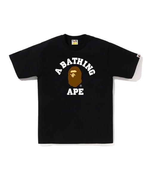 A BATHING APE(アベイシングエイプ)の「COLLEGE TEE(Tシャツ/カットソー・メンズ・グリーン/ホワイト/グレー/サックスブルー/ブラック/ピンク/ネイビー/イエロー・XXX-LARGE/XX-LARGE/SMALL/MEDIUM/X-LARGE/LARGE)」の2枚目の写真