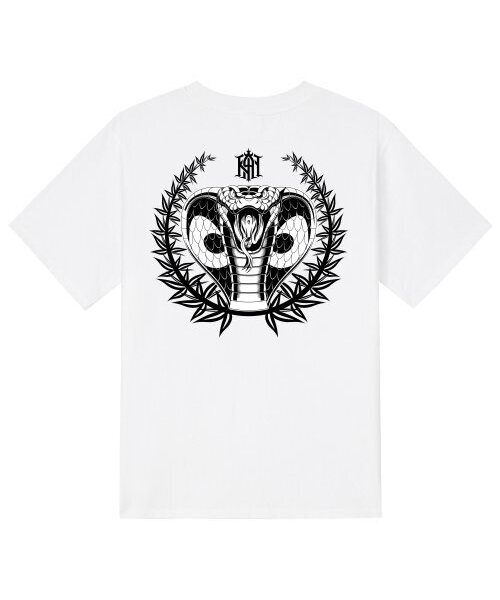 KAN6312(カン6312)の「KTW0067 キングコブラ 半袖Tシャツ - ホワイト(Tシャツ/カットソー・メンズ・その他・LARGE/MEDIUM/SMALL/X-LARGE)」の1枚目の写真