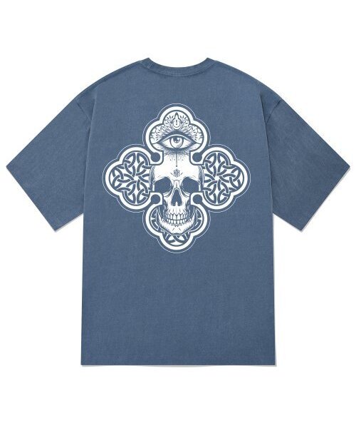 KAN6312(カン6312)の「KTPN0126 展示用ピグメント半袖Tシャツ - ブルー(Tシャツ/カットソー・メンズ・その他・MEDIUM/LARGE/X-LARGE)」の1枚目の写真