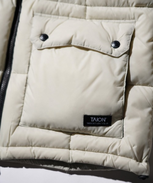 TAION(タイオン)の「TAION / タイオン MOUNTAIN PACKABLE VOLUME DOWN PARKA (TAION-106VZMT) マウンテン パッカブル ボリューム ダウンパーカー(ダウンジャケット/コート・メンズ・ブラック/グレー・X-LARGE/LARGE/MEDIUM)」の15枚目の写真