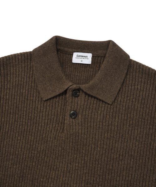 COVERNAT（カバーナット）の「ラムズウールカラーニットベージュ（ニット/セーター・レディース・その他・SMALL/LARGE/X-LARGE）」の3枚目の写真