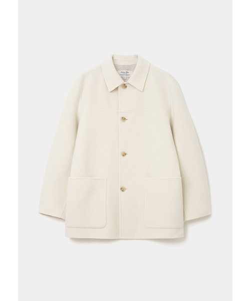 UNIFORM BRIDGE(ユニフォームブリッジ)の「cashmere blend handmade car coat ivory(チェスターコート・メンズ・その他・LARGE/X-LARGE/XX-LARGE/MEDIUM)」の1枚目の写真